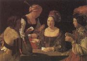 Georges de La Tour The Card-Sharp with the Ace of Diamonds oil painting artist